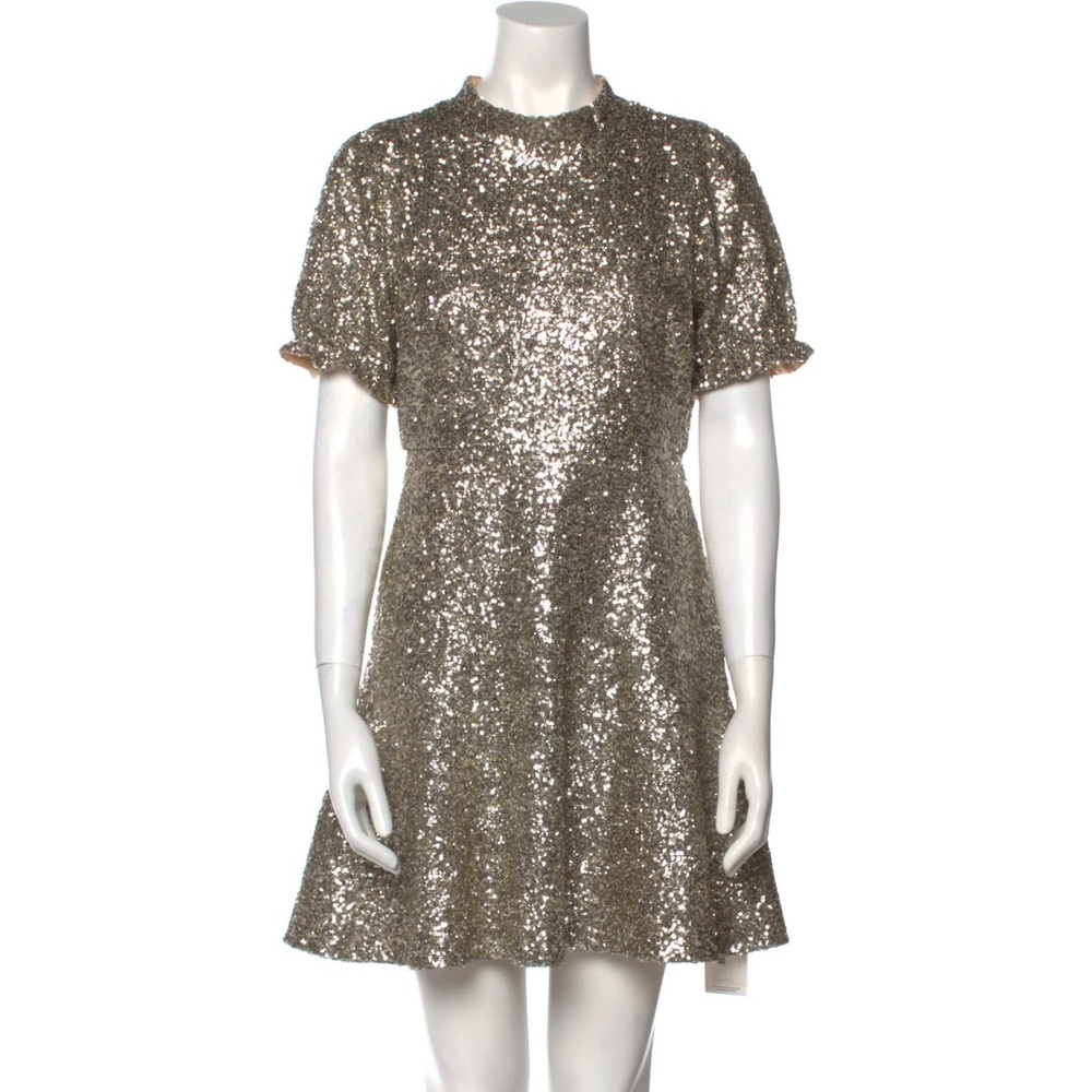 Forever 21 Exclusive Sequin Mini Dress – Silver & Champagne, Size Medium - Picture 1 of 11